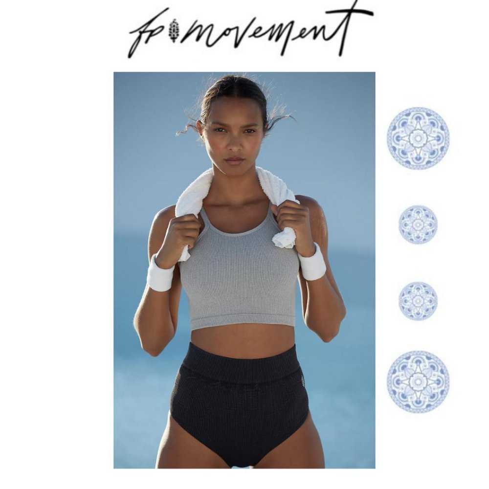 NWOT Free People Movement Happiness Runs Crop